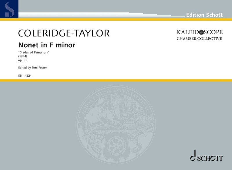Coleridge-Taylor - Nonet in F Minor Op 2 Score/piano