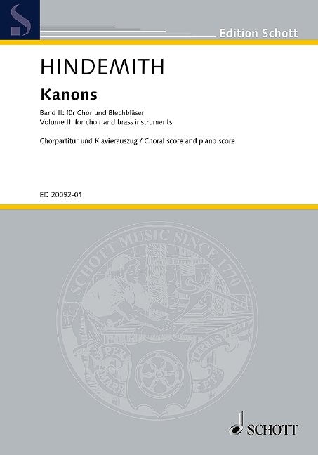 Hindemith - Kanons Vol 2 Choral Score