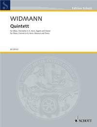 Widmann - Quintet for Oboe/clarinet/horn/bassoon/piano Sc/pt