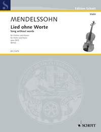 Mendelssohn - Song Without Words Op 30/3 for Violin/piano
