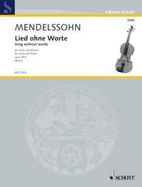 Mendelssohn - Song Without Words Op 30/3 for Viola/piano