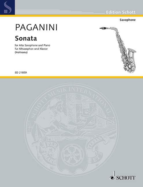 Paganini - Sonata for Alto Saxophone and Piano Arr Hekkema
