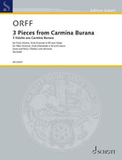 3 Pieces From Carmina Burana Flute/viola/guitar Sc/pts