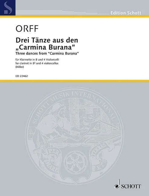 Orff - 3 Dances From Carmina Burana for Clarinet/4 Cellos