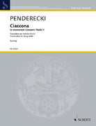 Penderecki - Ciaccona Memoriam Paolo Ii String Sextet