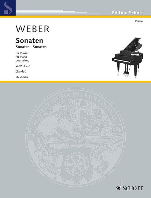 Weber - Sonatas Wev Q.2-5 for Piano