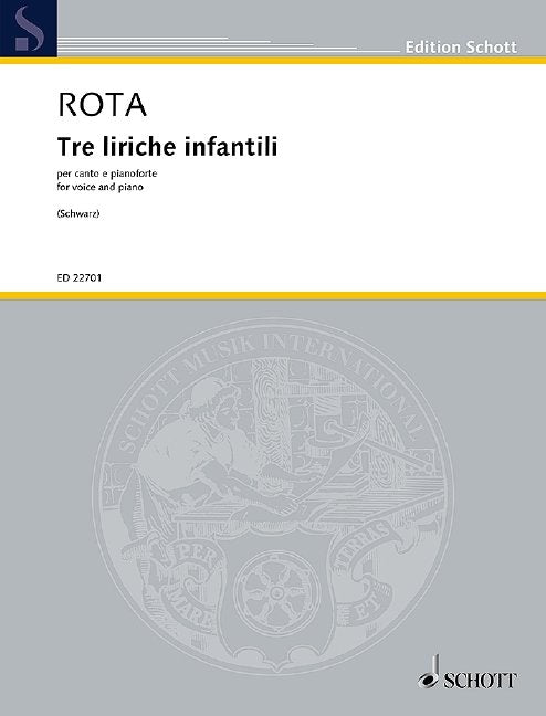 Rota - Three Childrens Songs Voice/piano