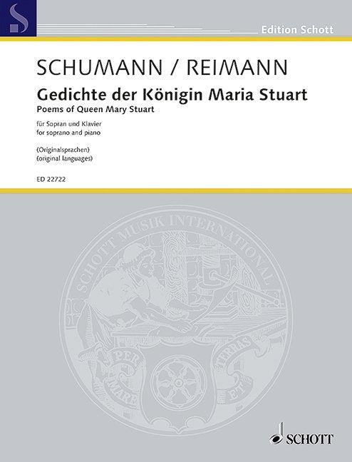 Poems of Queen Mary Stuart Op 135 Soprano/piano