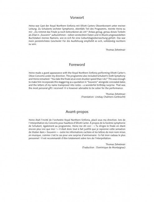 Holliger - 4 Hommages for Violin Solo