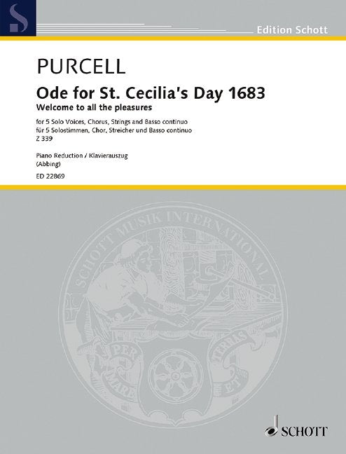 Purcell - Ode for St Cecilias Day 1683 Vocal Score