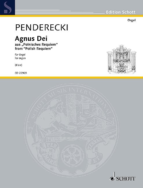 Penderecki - Agnus Dei From Polish Requiem Organ