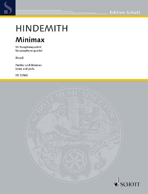 Hindemith - Minimax for Sax Quartet Sc/pts
