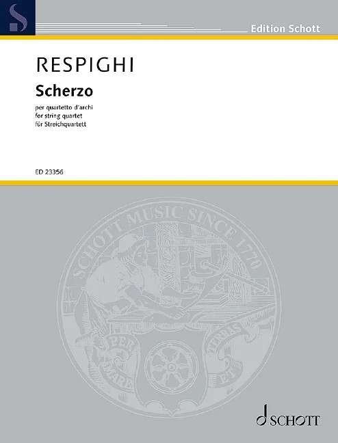 Respighi - Scherzo E Minor for String Quartet Sc/pts