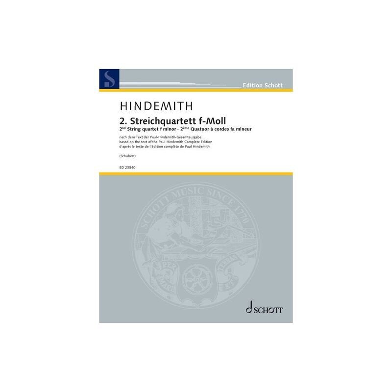 Hindemith - 2nd String Quartet F Minor