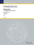 Ciaccona in Memoriam Giovanni Paolo Ii Piano Trio Sc/pts