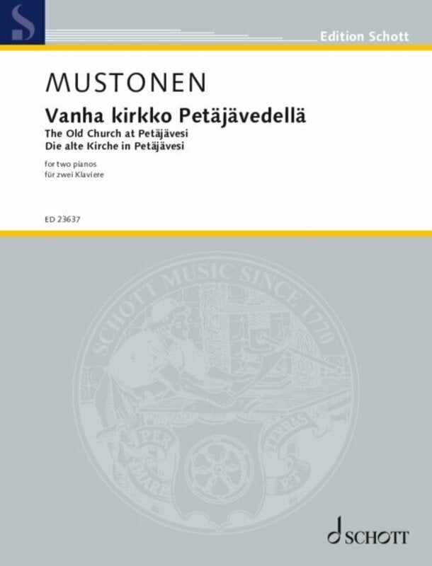 Mustonen - the Old Church at Petajavesi for 2 Pianos