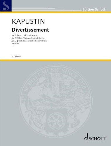 Kapustin - Divertissement Op 91 for 2 Flutes/cello/piano