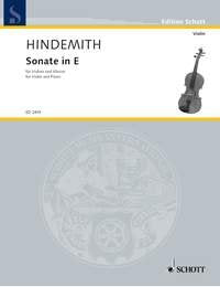 Hindemith - Sonata E Violin/piano
