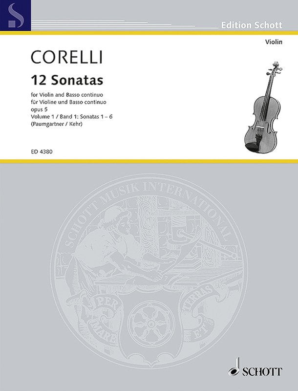 Corelli - 12 Sonatas Op 5 Bk 1 Violin/piano