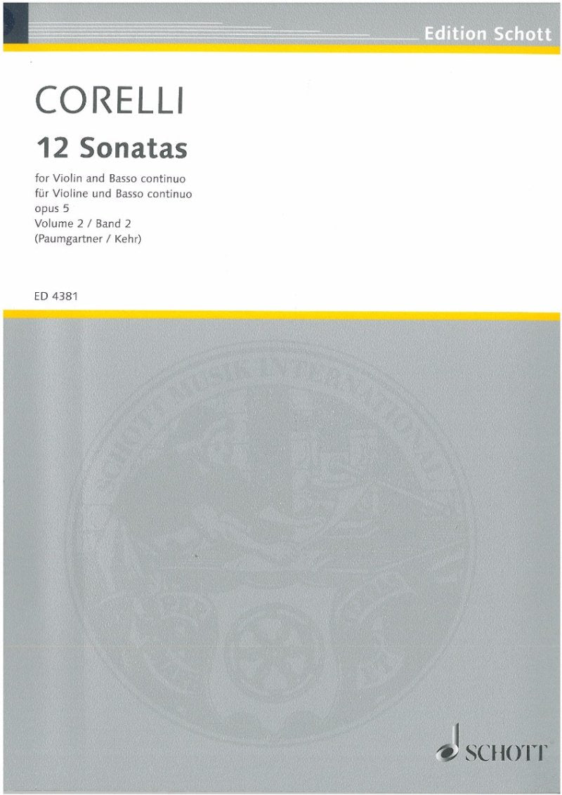 Corelli - 12 Sonatas Op 5 Bk 2 Violin/piano