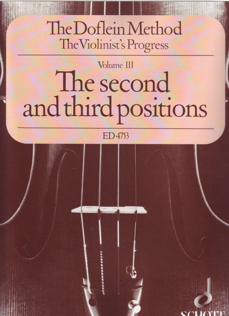 Doflein Method Vol 3 Second and Third Positions Violin