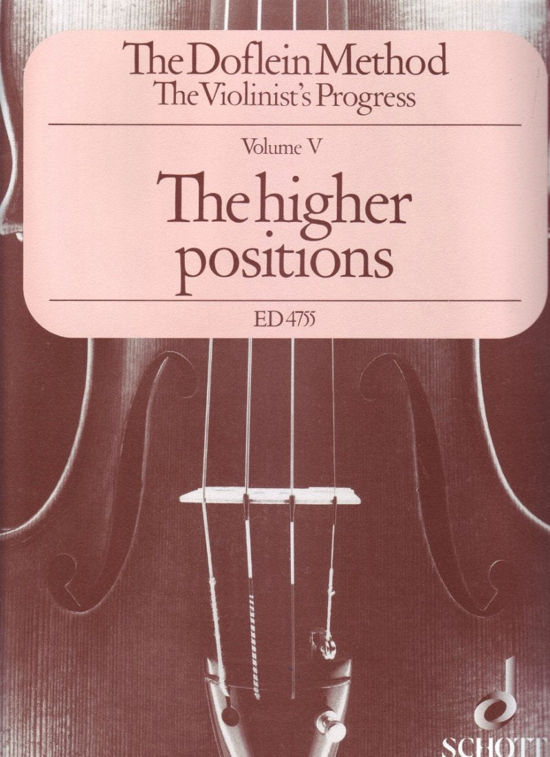 Doflein Method Vol 5 Higher Positions Violin