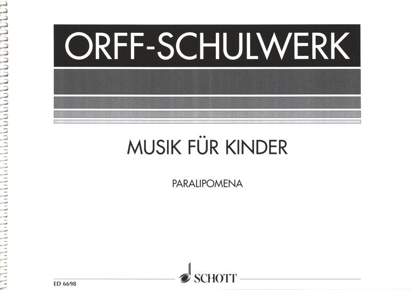 Orff - Paralipomena