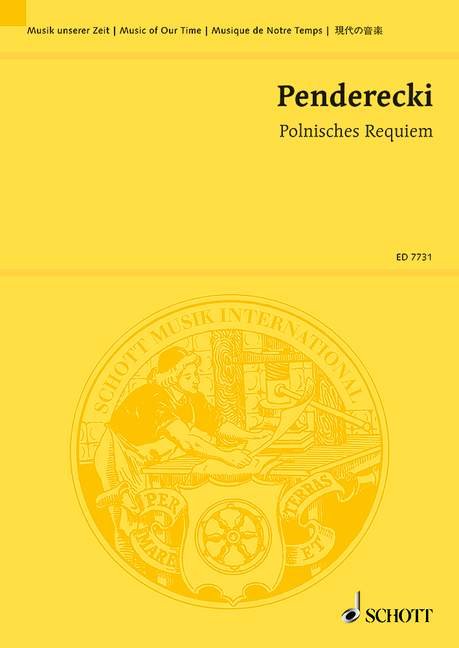 Penderecki - Polish Requiem Study Score