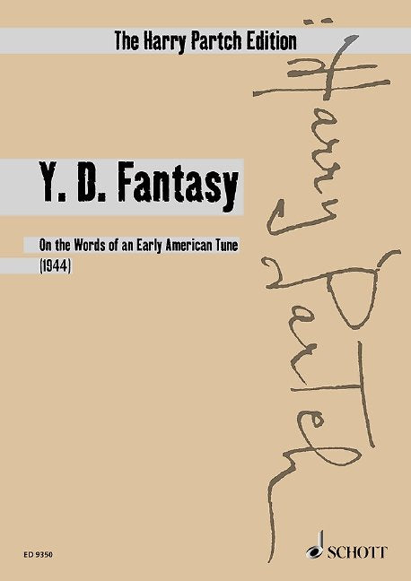 Partch - Y D Fantasy (yankee Doodle Fantasy) Study Score