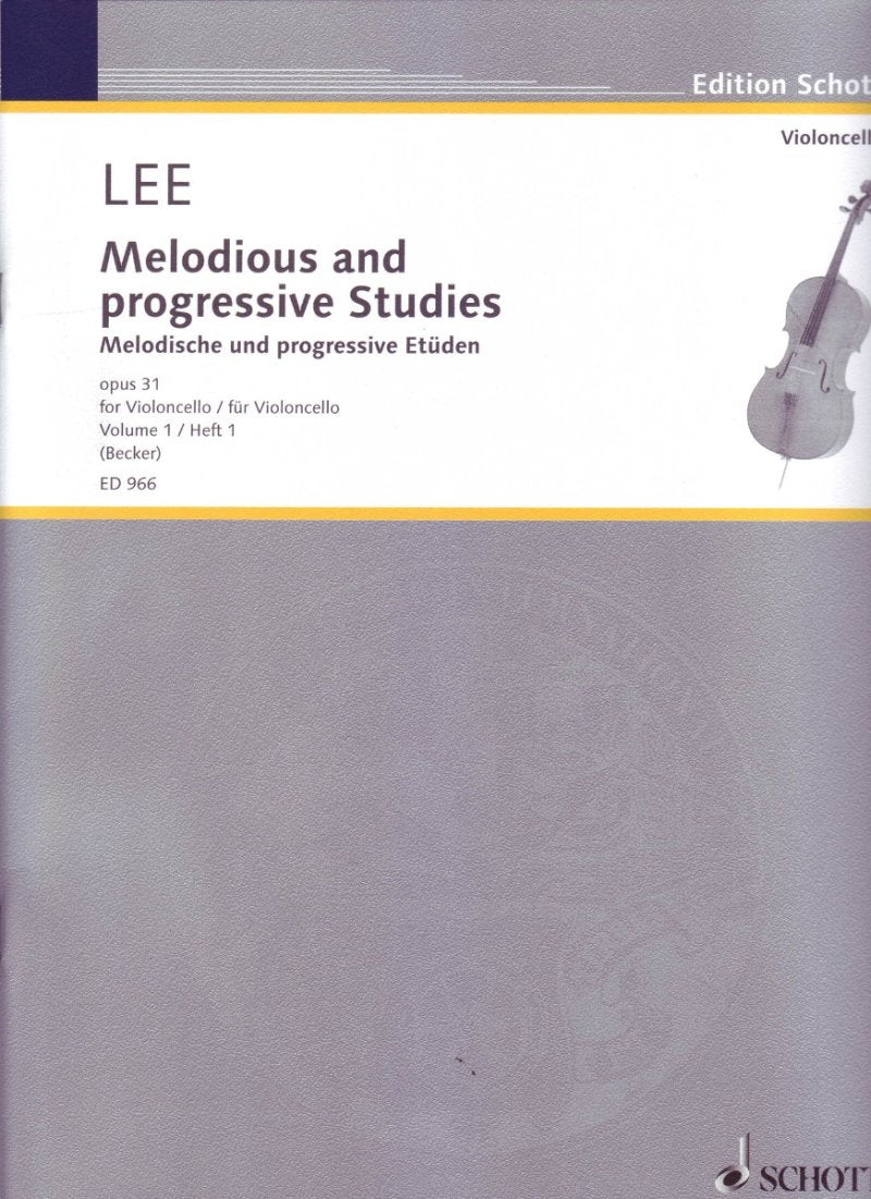 Lee - Melodic and Progressive Studies Op 31 Bk 1 Cello
