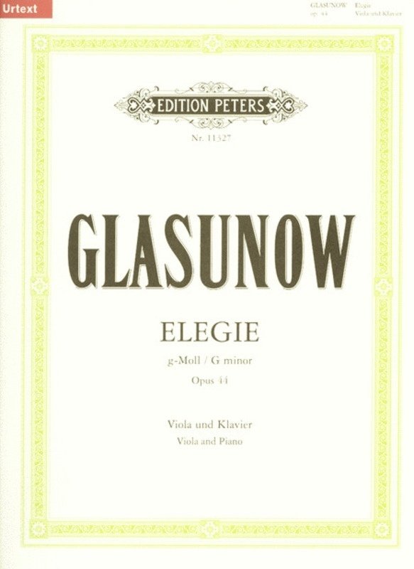 Glazunov - Elegy Op 44 Viola/piano