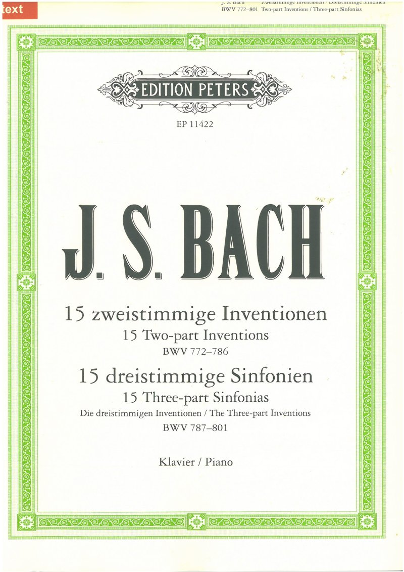 Bach - Inventions and Sinfonias