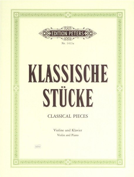 Classical Pieces Bk 1 Ed Hermann Vln Pno