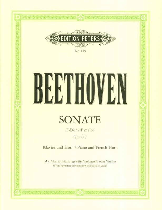Beethoven - Horn Sonata Op 17 Horn (cello or Violin)/piano