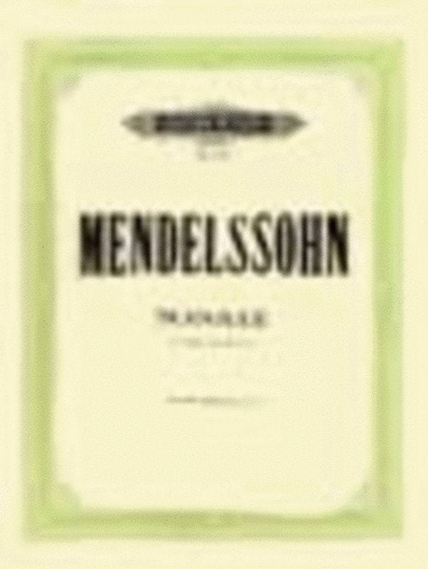 Mendelssohn - Sonata Op 4 F Min Violin/piano