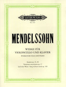 Mendelssohn - Original Compositions Cello/piano