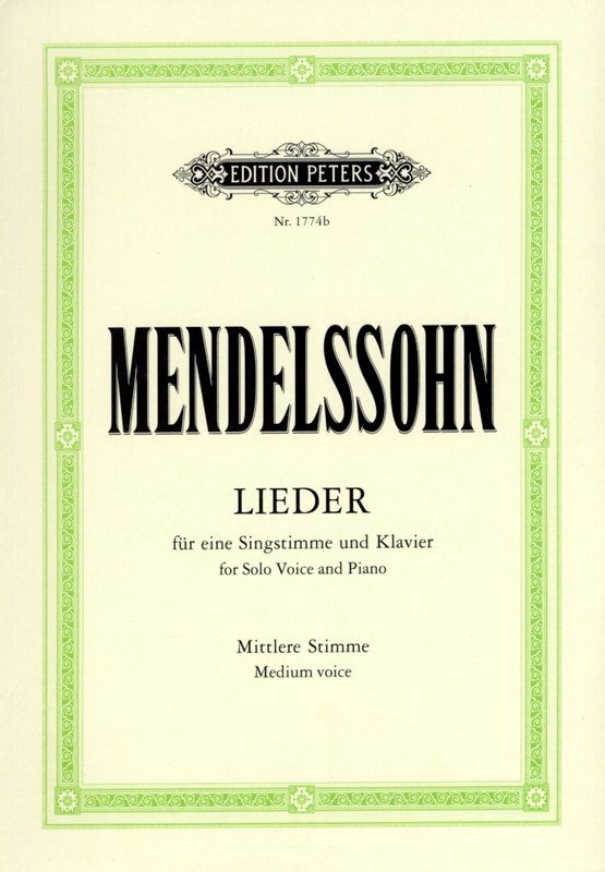 Mendelssohn - Complete Songs Medium Voice