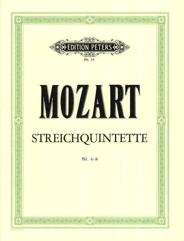 Mozart - String Quintets Nos 4-8