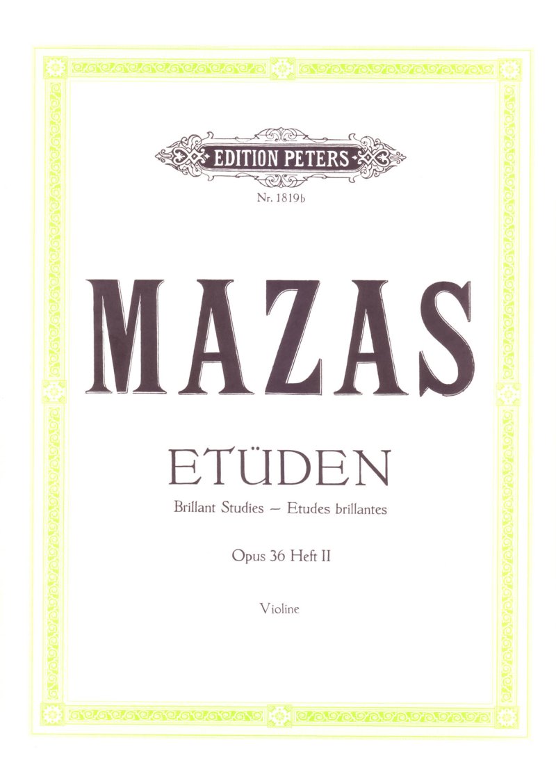 Mazas - Etudes Op 36 Vol 2 27 Brillante Etudes Violin