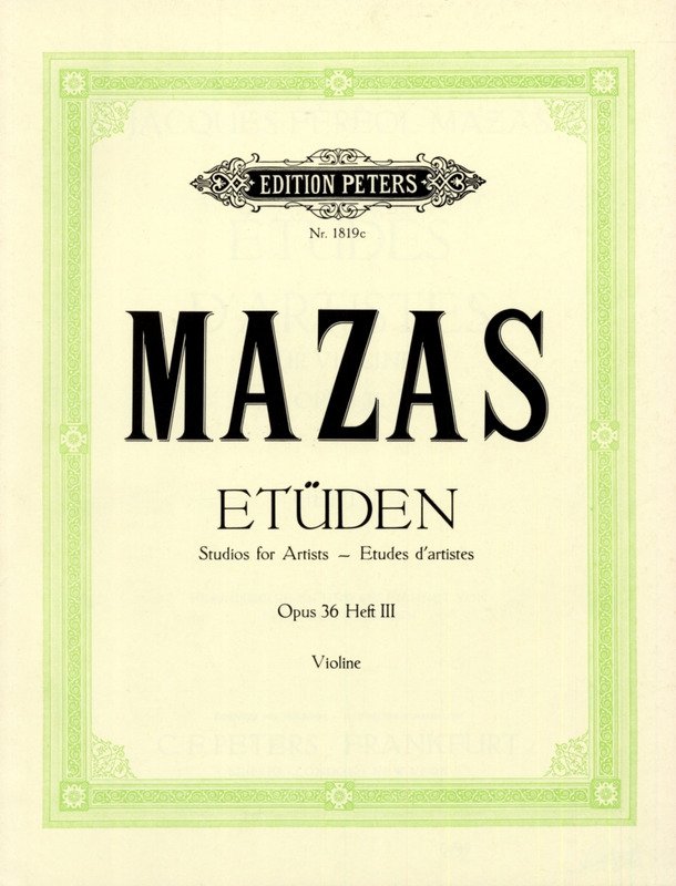 Mazas - Etudes Op 36 Vol 3 18 Virtuoso Studies