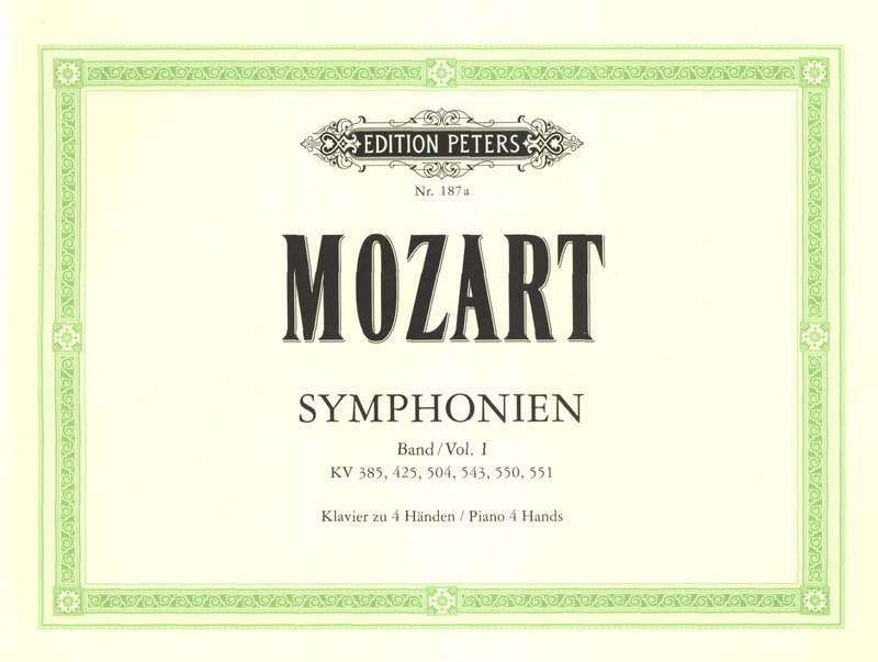 Mozart - Symphonies Vol 1 Piano Duet