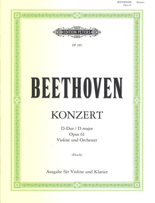 Beethoven - Concerto D Major Op 61 Violin/piano
