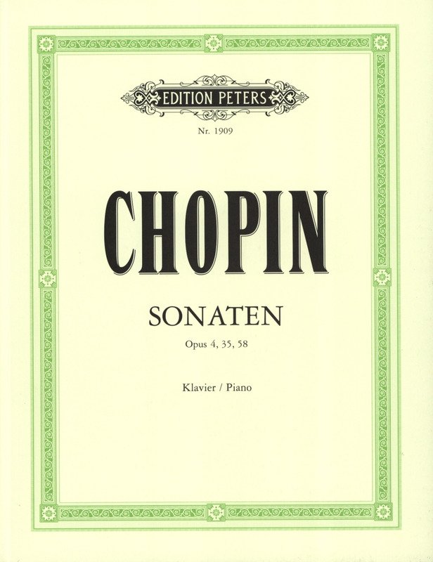 Chopin - Sonatas Op 4, 35, 58 Ed Scholtz Pozniak