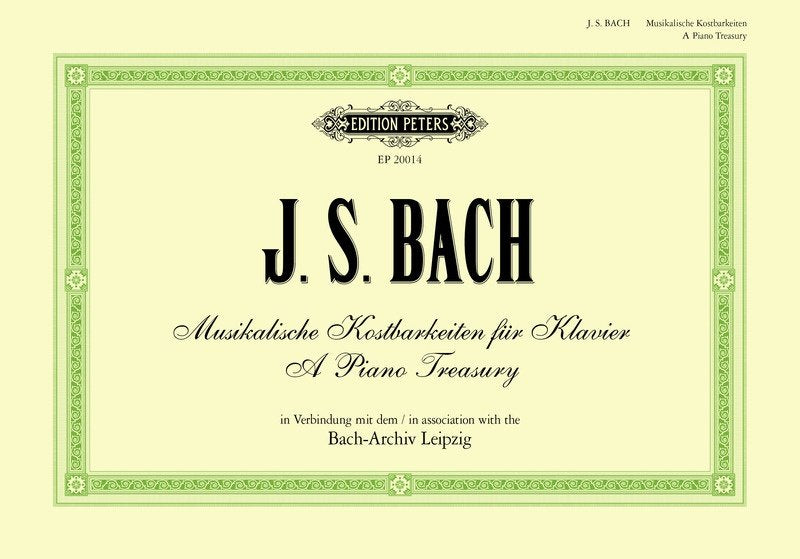 Js Bach - a Piano Treasury