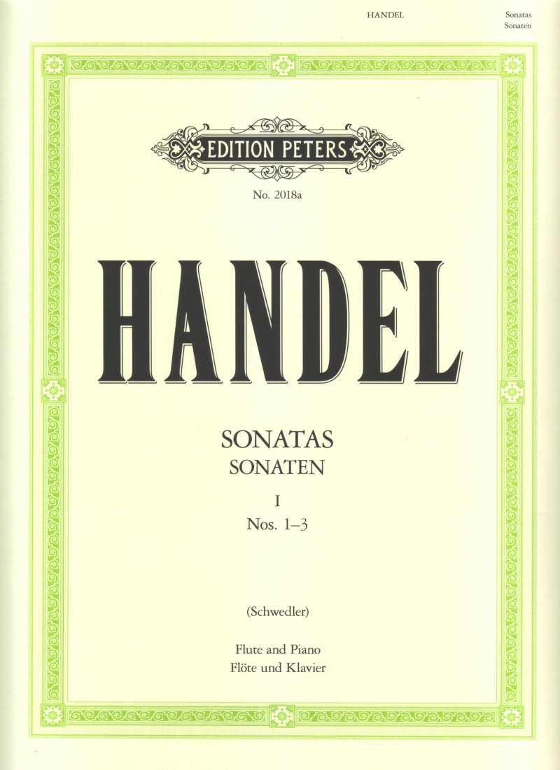Handel - Sonatas Vol 1 Nos 1-3 E Min G Min G Flute/piano