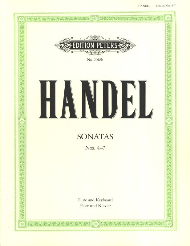 Handel - Sonatas Vol 2 Nos 4-7 C F B Min a Min Flute/piano