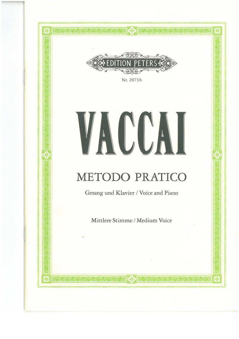 Vaccai - Practical Method Medium Voice