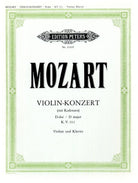 Mozart - Concerto No 2 D K 211 Violin/piano