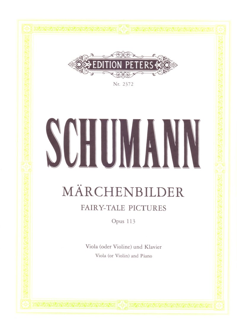 Schumann - Fairy Tales Op 113 Viola or Violin/piano