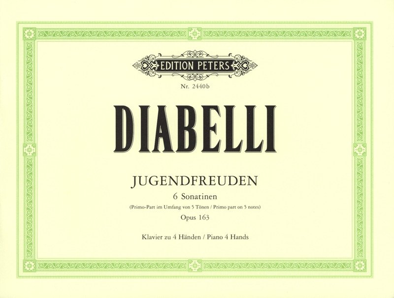 Diabelli - 6 Sonatinas Op 163 Piano Duet Pleasures of Youth